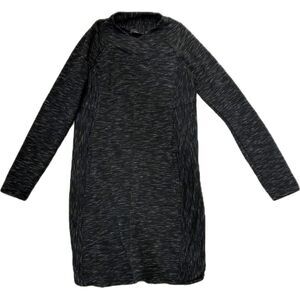 prAna Charcoal Long Sleeve Cowl Neck Dress – Size S